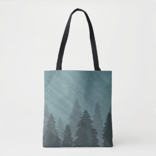 Bolso De Tela Árboles en el Tote de Alamante de los bosques