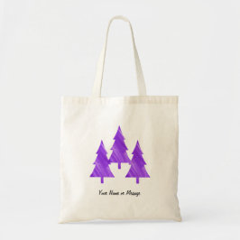 Bolso De Tela Árboles morados estéticos de Guay mínimo personali