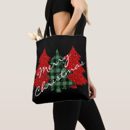 Bolso De Tela Árboles navideños