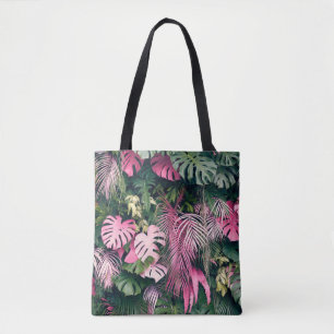 Bolso De Tela Árboles tropicales de fondo