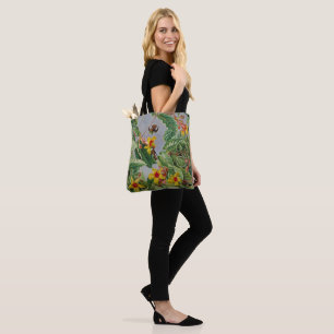 Bolso De Tela Arbusto de escalada brasileño y aves tartamudeador