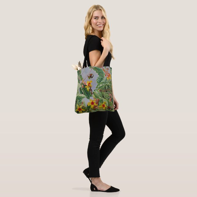 Bolso De Tela Arbusto de escalada brasileño y aves tartamudeador (Puesto)