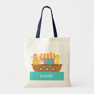 Bolso De Tela Arca de Noé, Animales lindos para niños