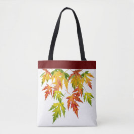 Bolso De Tela Arce plateado en un Tote