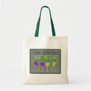 Bolso De Tela Arco de ambas formas Vino Rojo y Blanco