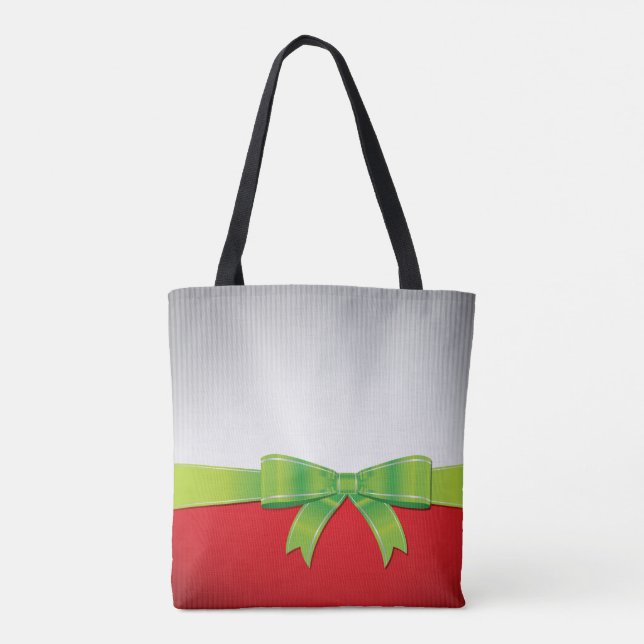 Bolso De Tela arco de navidades (Reverso)