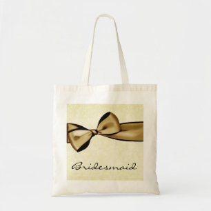 Bolso De Tela Arco del oro y plantilla de la boda del damasco