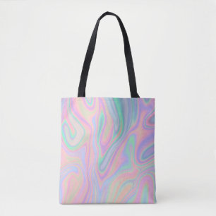 Bolso De Tela Arco iris abstracto colorido líquido