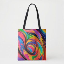 Bolso De Tela Arco iris de colores vivos y agitación