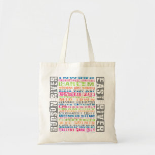 Bolso De Tela Arco iris de las vecindades de NYC