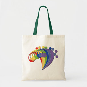 Bolso De Tela Arco iris del bajo de la fan