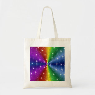 Bolso De Tela arco iris en elefantes, leatheroptik y gotas de ll