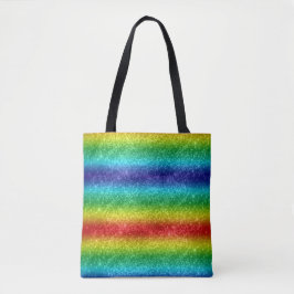 Bolso De Tela Arcoíris Brillante