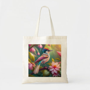 Bolso De Tela Arcoiris con crema Jay Fantasy Bird