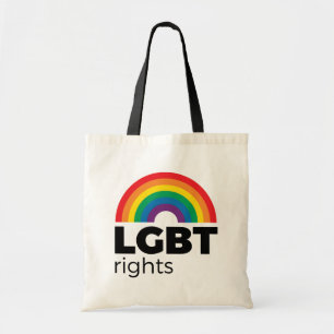 Bolso De Tela Arcoiris de derechos LGBT