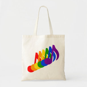 Bolso De Tela Arcoiris de notas musicales