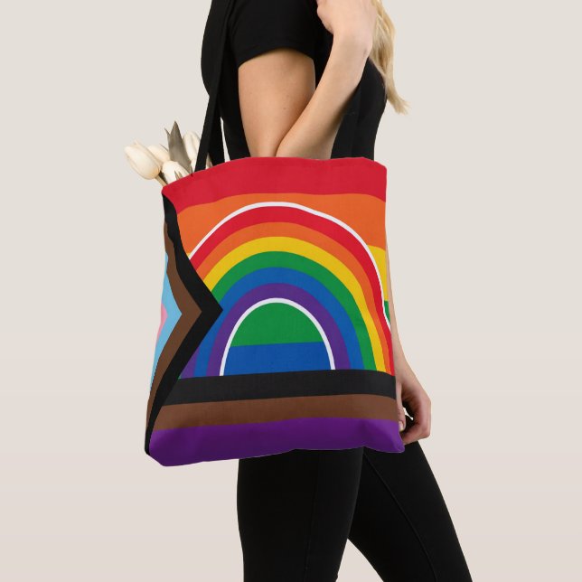 Bolso De Tela Arcoíris de Orgullo  (Detalle)