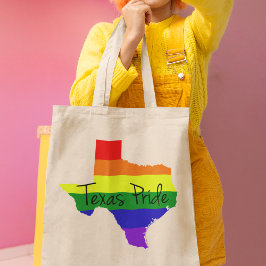 Bolso De Tela Arcoiris del orgullo gay de Texas