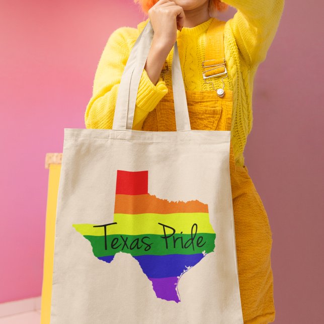 Bolso De Tela Arcoiris del orgullo gay de Texas (Subido por el creador)