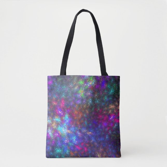 Bolso De Tela Arcoiris fractal (Anverso)