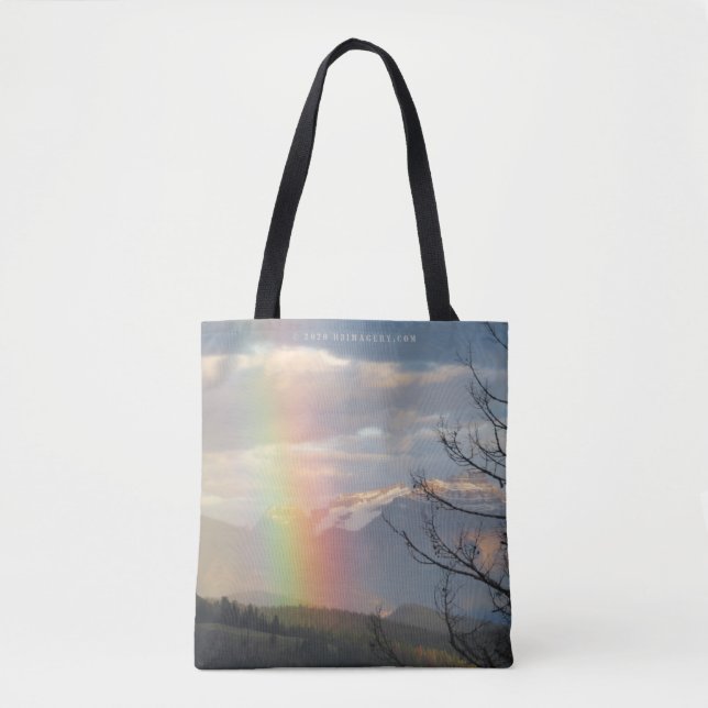Bolso De Tela Arcoiris glaciar (Anverso)