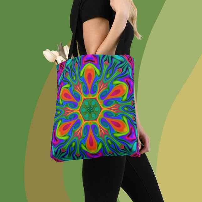 Bolso De Tela Arcoiris hippie psicodélico (Subido por el creador)