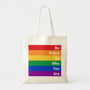 Bolso De Tela Arcoiris LGBTQ, Estén Orgullosos De Quién Eres