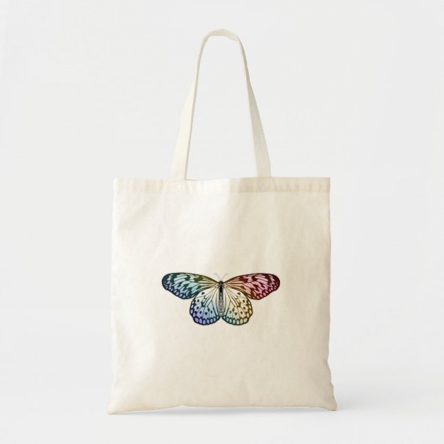 Bolso De Tela Arcoiris mariposa (Frente)