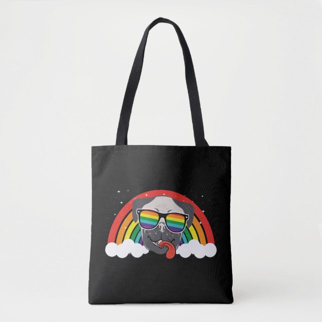 Bolso De Tela Arcoiris mate (Anverso)