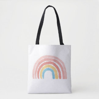 Bolso De Tela Arcoíris Pastel