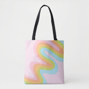 Bolso De Tela Arcoiris pastel