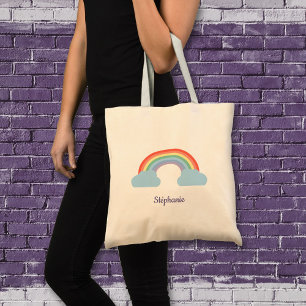 Bolso De Tela Arcoiris pastel