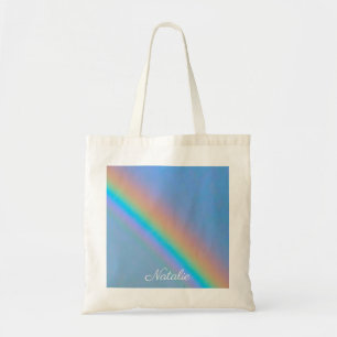 Bolso De Tela Arcoiris real natural personalizado