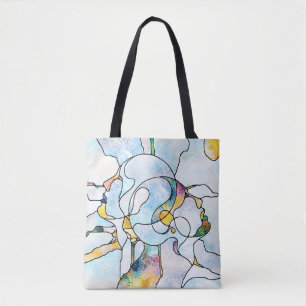 Bolso De Tela Arcoiris Shards. Unidad de la serie de vidrio manc