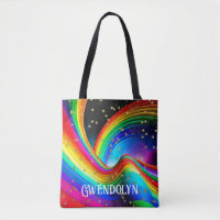 Arcoiris y estrellas de oro justos