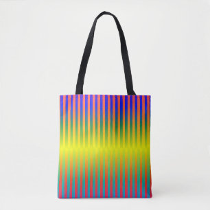 Bolso De Tela Arcos de lluvia oscuros y claros (franjas)