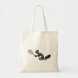 Bolso De Tela Ardilla Con Racquet De Tenis