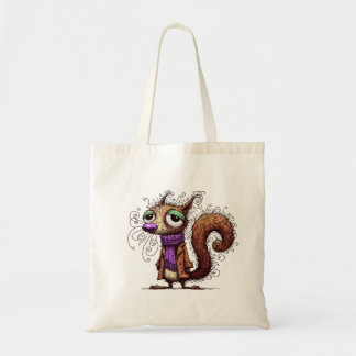 Bolso De Tela Ardilla de Invierno