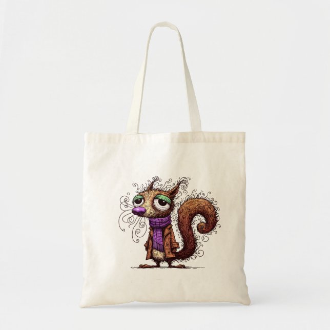 Bolso De Tela Ardilla de Invierno (Frente)