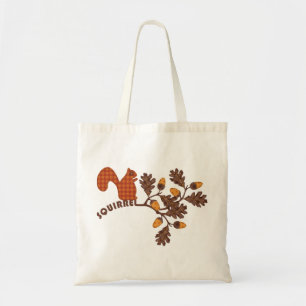 Bolso De Tela Ardilla en acción de gracias de la Applique-mirad