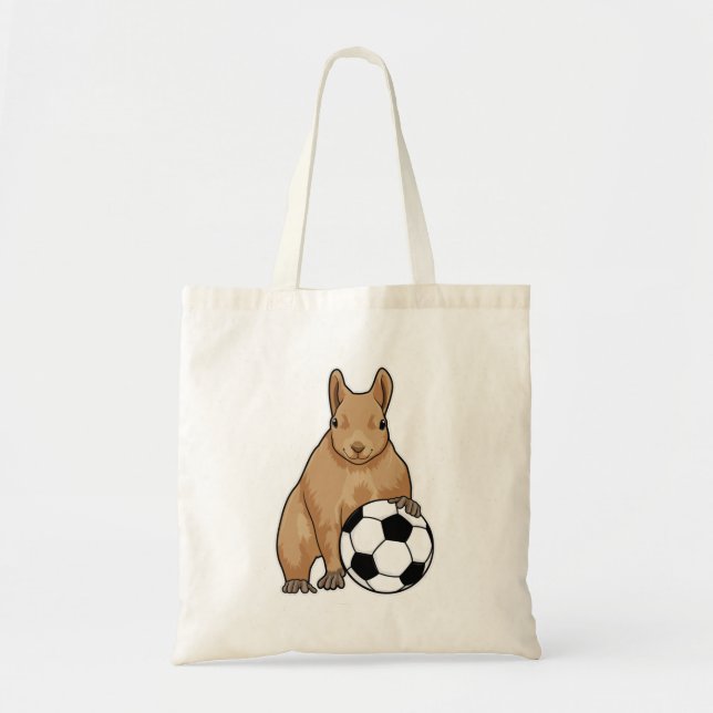 Bolso De Tela ardilla en deportes de fútbol (Frente)