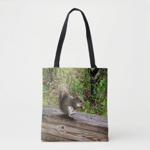Bolso De Tela ardilla hambrienta