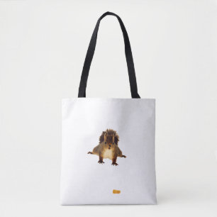 Bolso De Tela Ardilla marrón en la nieve