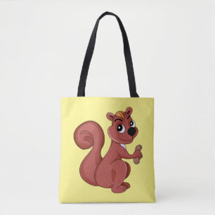 Bolso De Tela Ardilla personalizado con cacahuete