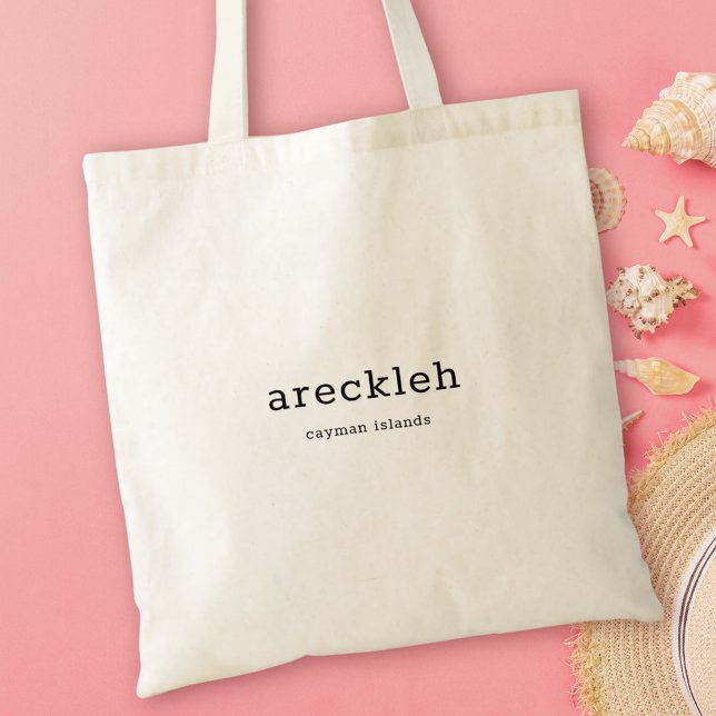 Bolso De Tela Arekleh Tote Bag, un gracioso dialecto de las Isla (Subido por el creador)