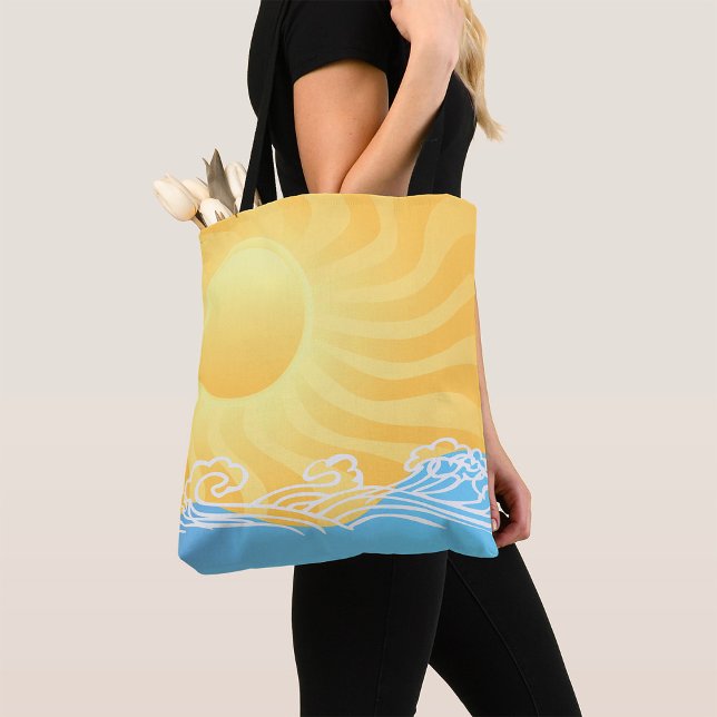 Bolso De Tela Arena Amarilla Y Océano (Subido por el creador)