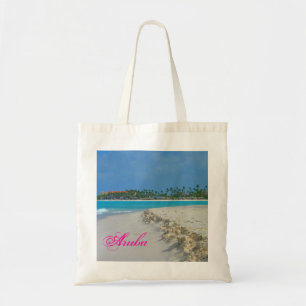 Bolso De Tela Arena de Aruba y tote de la resaca
