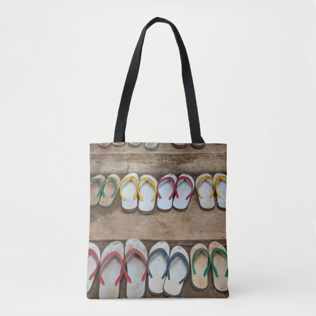 Bolso De Tela Arena Flip Flop (Anverso)