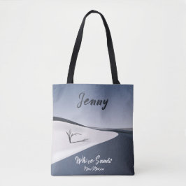 Bolso De Tela Arenas blancas personalizadas New Mexico Tote Bag