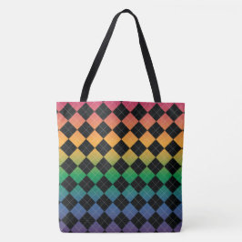 Bolso De Tela Argel degradado - Arcoiris